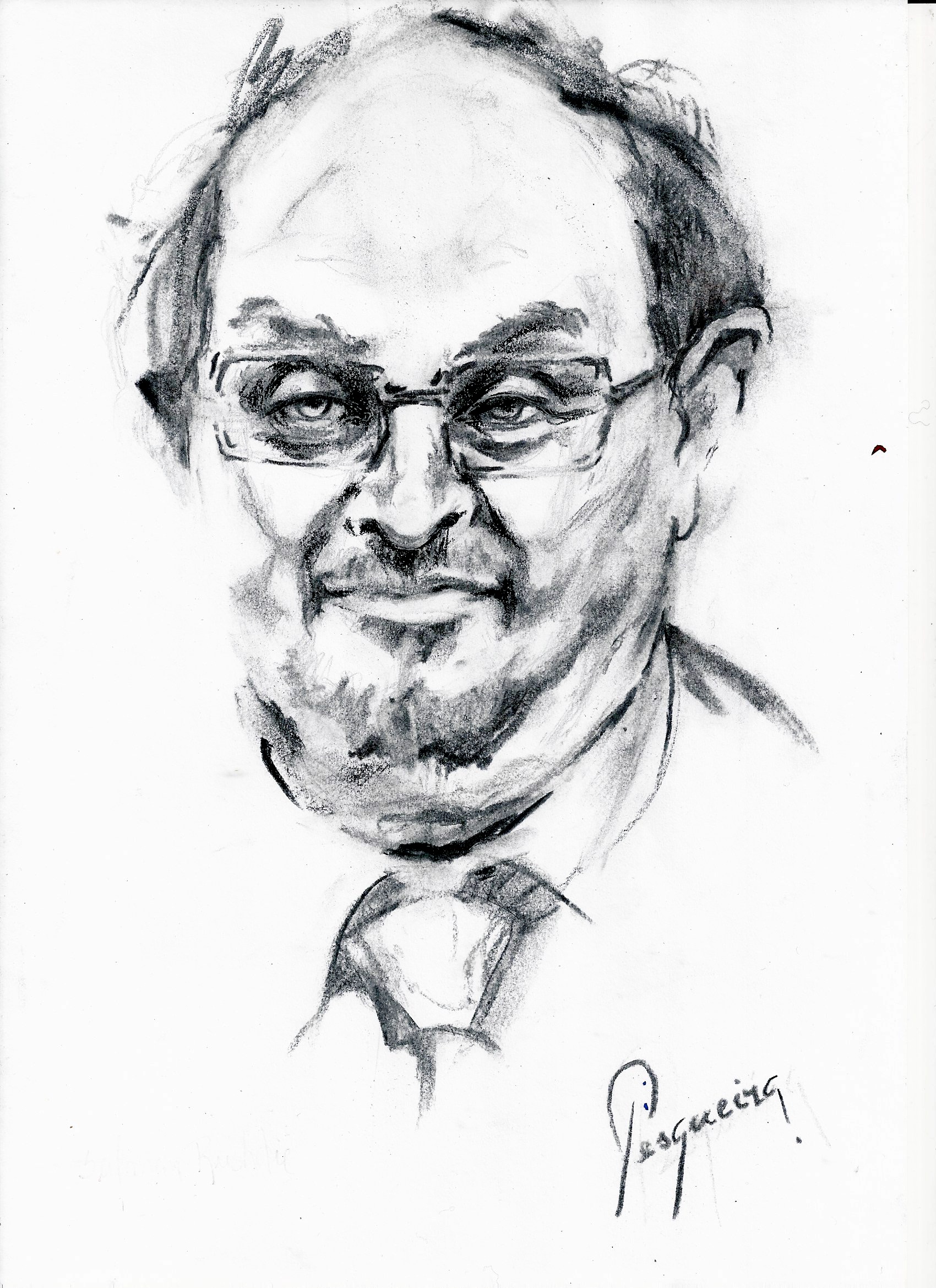 Salman Rushdie 30 x 21 cms -150€